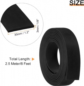  EPDM Rubber Foam Sheet Strip Neoprene Rubber Sheet Rolls Weather Strip for DIY Gasket, Crafts, Insulation	