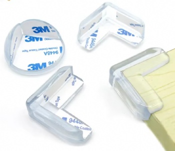  Baby Safety Products Adhesive Plastic Cover Table  Round and Square Transparent Edge Silicone Corner Guard Protector	