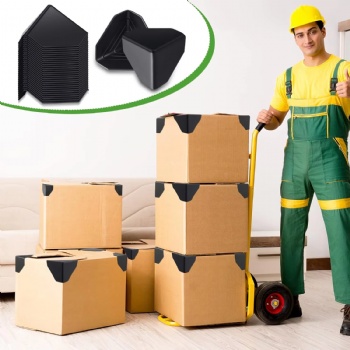  Environmentally Friendly Plastic Corner Protectors for Anti Collision Packaging of Cardboard Boxes	