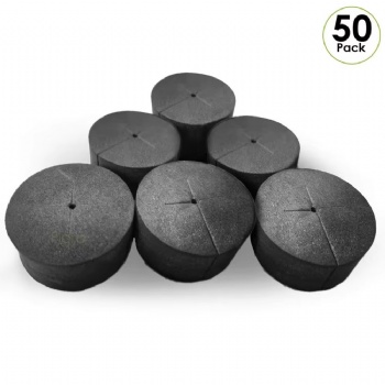  50 Pack Cloning Collars Inserts Premium Grade Foam Better Than Neoprene for Hydroponics Plant Germination in DIY Cloner & Clone	