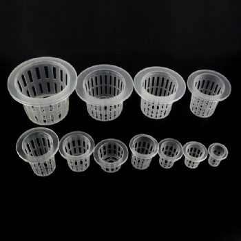  Clear Mini Plastic Hydroponics Slotted Mesh Plant Pots Wholesale	