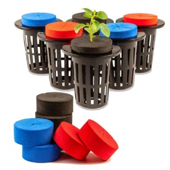 60-Piece Cloning Collar Inserts 10-Pack 2 Inch Net Pots Mixed Colors Premium Grade PE Foam for Garden Clone Compatible 2 Inch