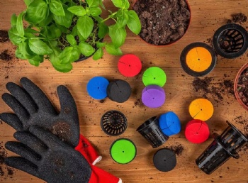  60-Piece Cloning Collar Inserts 10-Pack 2 Inch Net Pots Mixed Colors Premium Grade PE Foam for Garden Clone Compatible 2 Inch	