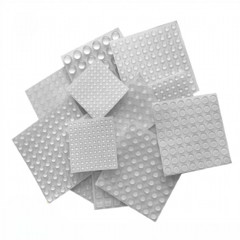  10x3mm Hemisphere Shape Self-Adhesive Silicone Bumper Rubber Feet Pads for Cabinets, Small Appliances, Electronics, Picture Fram	