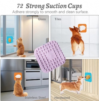  New Silicone Pet Lick Mat with Suction Cups Used for Pet Bathing and Grooming to Relieve Anxiety and Reduce Boredom	