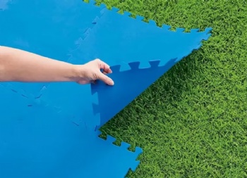  Swimming Pool Ground Floor Protector EVA Foam Mat Anti Slip Resistance Base 50x50cm	