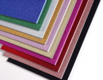  Colorful Handmade Crafts Glitter Foam Sheet  Used for Christmas Gift Box Packaging Birthday Party Decoration DIY Projects	